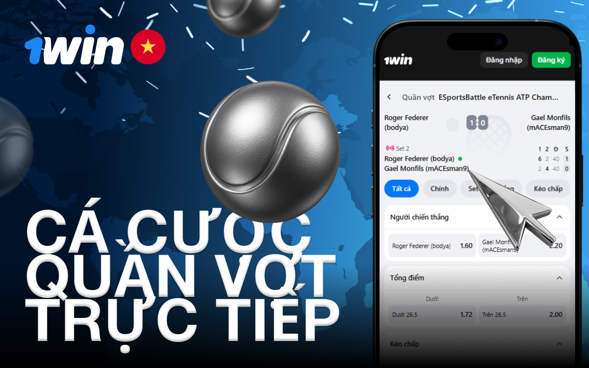 Cược quần vợt trực tiếp Tham gia cá cược quần vợt trực tiếp tại 1win ngay hôm nay.