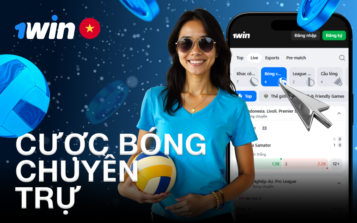 Tham gia cược bóng chuyền trực tiếp và theo dõi trận đấu tại 1win.