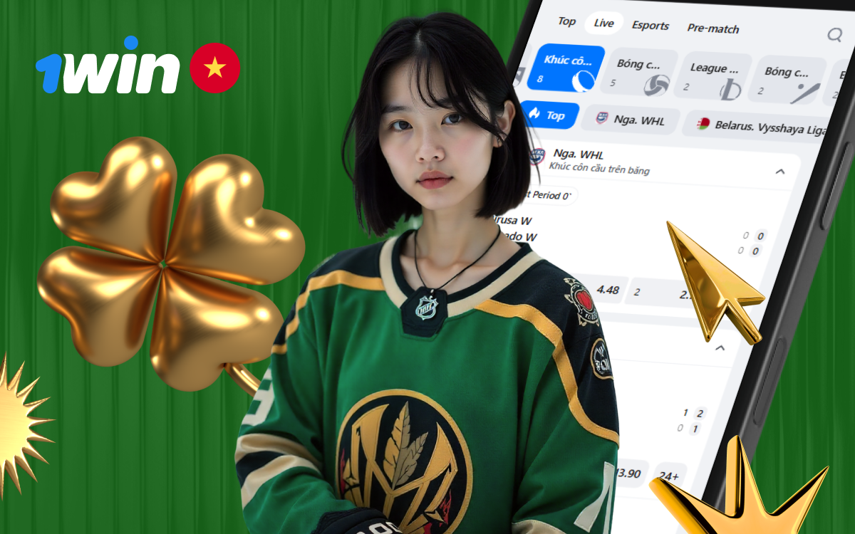 Đặt cược hockey thuận tiện trên điện thoại với 1win.